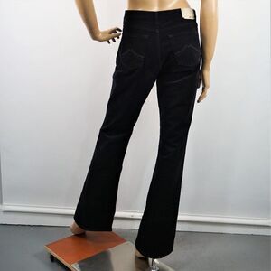Vintage Mustang Sissy Jeans Wide Leg Black Corduroy 32 x 34 Germany
